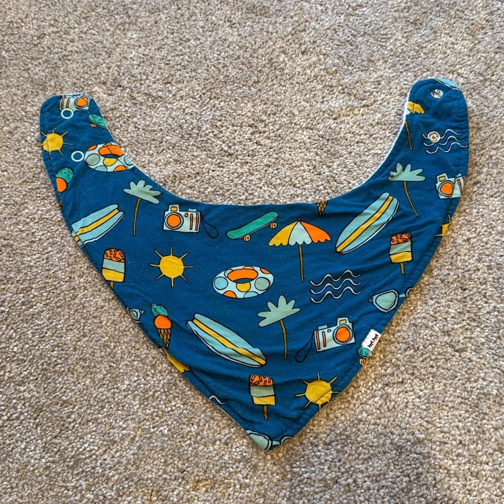 Little Sleepies- Surf’s Up Bandana Bib
